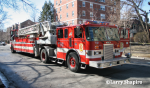 Evanston Fire Department Pierce tractor-drawn aerial