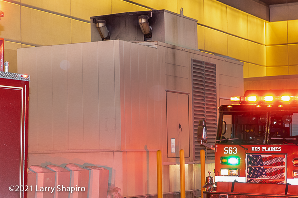 Generator fire at the Rivers Casino