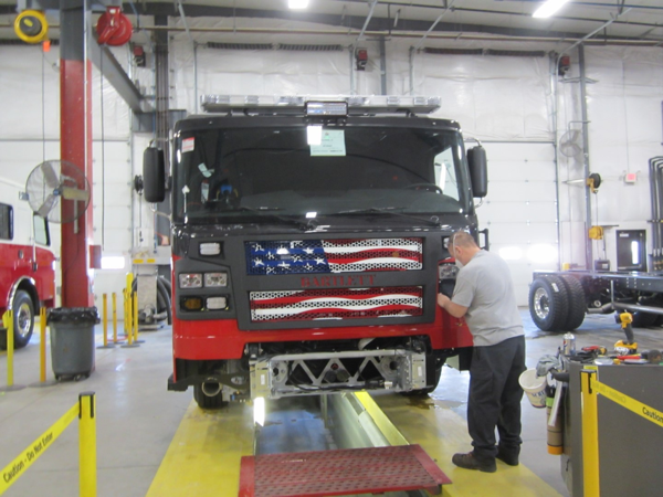 fire engine being built for the Bartlett FPD