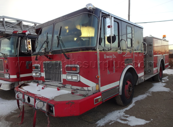 Surplus Chicago 1992 Spartan - Luverne fire engine for sale
