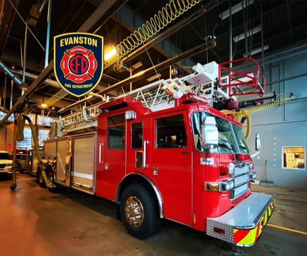 ormer Lisle-Woodridge Fire Protection District aerial ladder truck purchased by Evanston