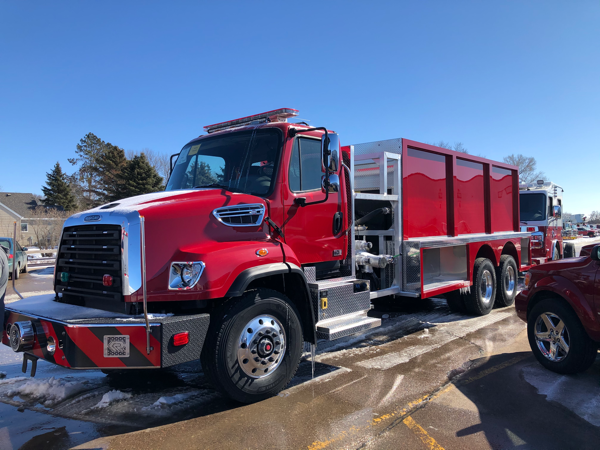Rosenbauer tender being built on a Freightliner 114SD chassis for the Northwest Homer FPD