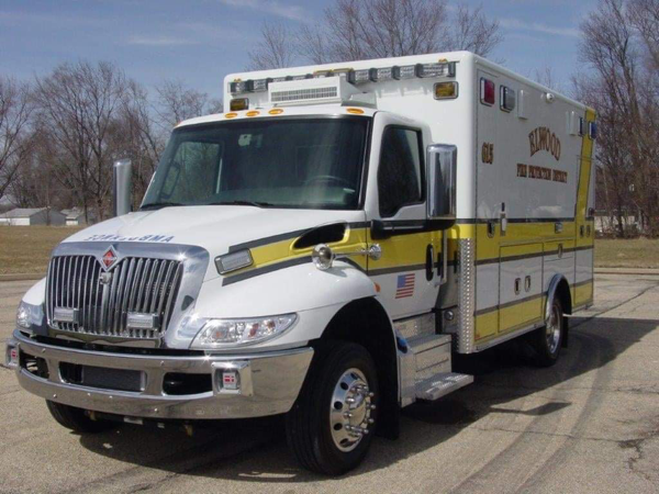 New ambulance for Elwood FPD - 2021 International MV/Horton. 