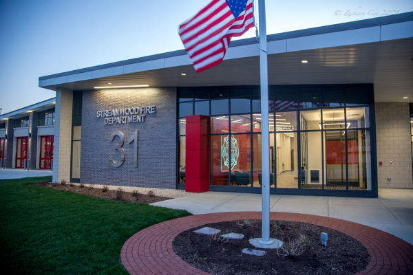 exterior of new fire station
