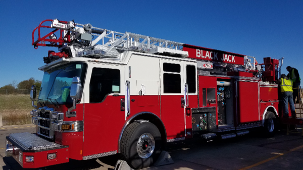 new Pierce fire truck for Black Jack MO