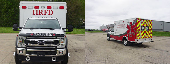 Harlem-Roscoe Fire District ambulance