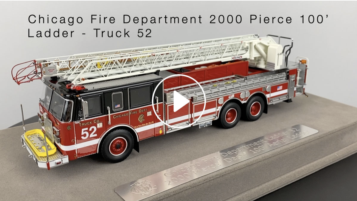 Fire Replicas model of Chicago FD Truck 52 Pierce Dash