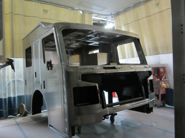 Rosenbauer Commander cab being built for the Frankfort FPD in Illinois