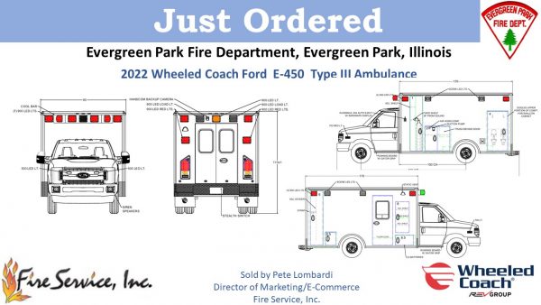 new ambulance for the Evergreen Park FD