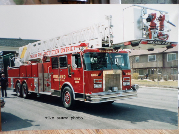 Orland FPD Truck 6014, a 1988 Spartan/LTI 1500/0/100' tower