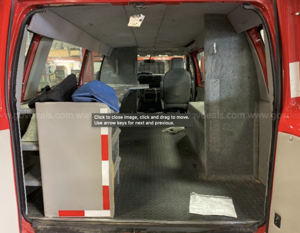 2009 Ford Econoline E-350 Super Duty Extended cargo van for sale setup as fire department command post