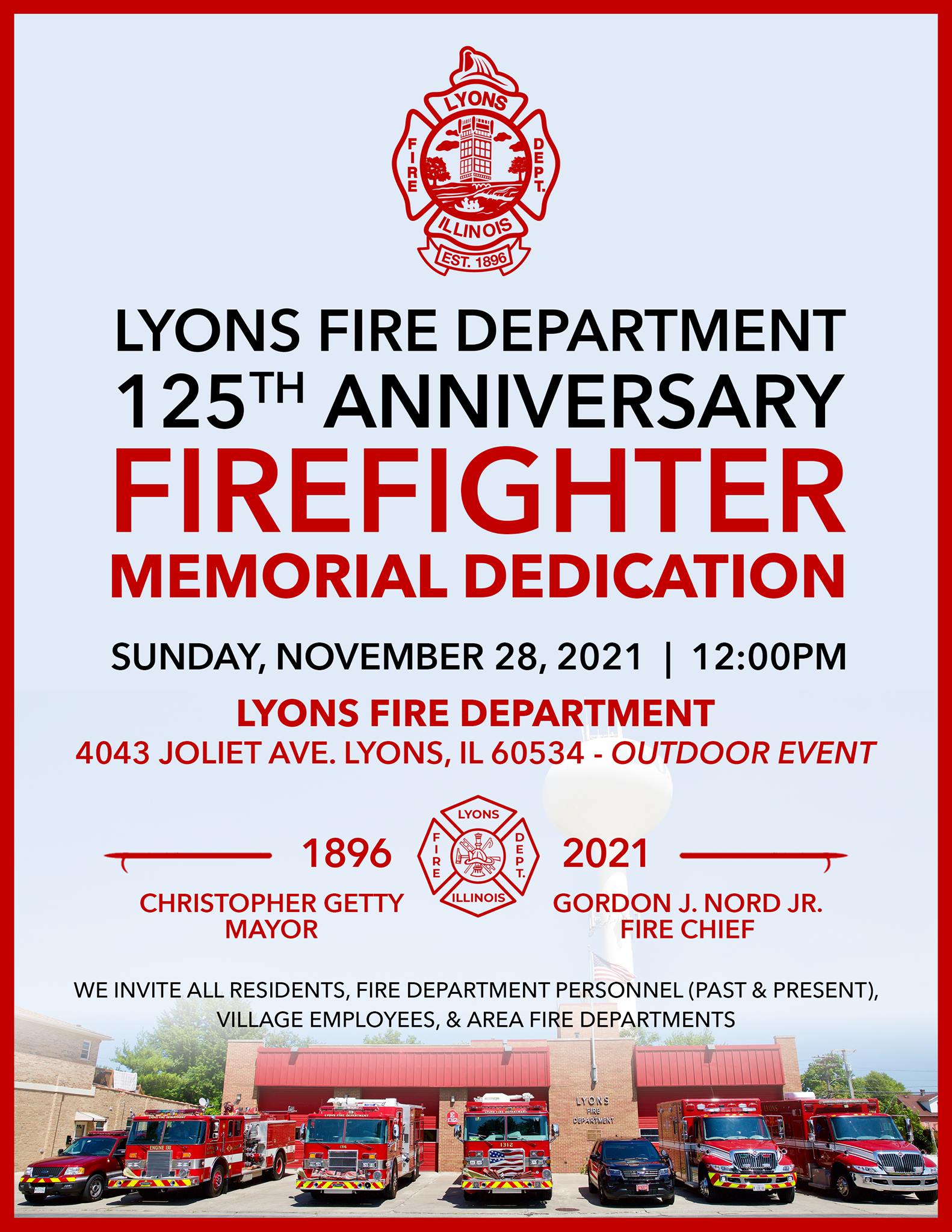 Lyons Fire Department 125th Anniversary
