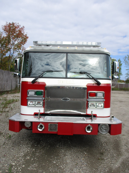 E-ONE stainless steel fire engine
