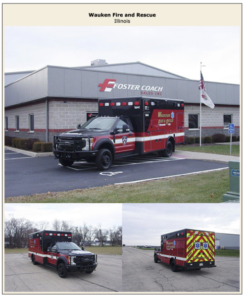 New Horton Type 1 ambulance for the Waukegan Fire Department