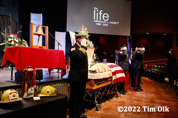Funeral for Freeport Fire Department Chief Brad Liggett