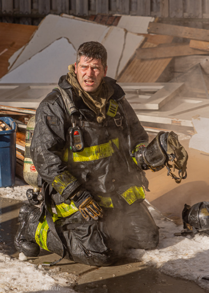 Chicago Firefighter at work