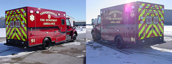 new ambulance for the Carpentersville Fire Department