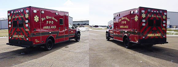 new ambulance for the Fox River Grove FD