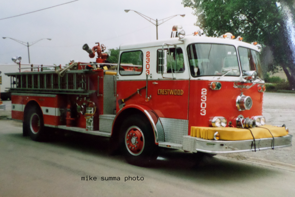 1971 Seagrave fire engine from Crestwood Illinois #chicagoareafire.com; #Seagrave; #FireTruck; #TBT;