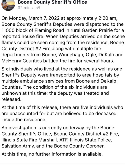 multiple people presumed dead after house fire