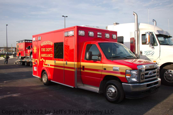 #chicagoareafire.com; #FDIC2022; #WheatonFD; #ambulance