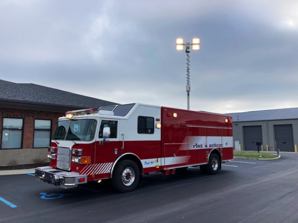the Mount Prospect FD purchased a used 2003 Pierce Saber heavy rescue unit