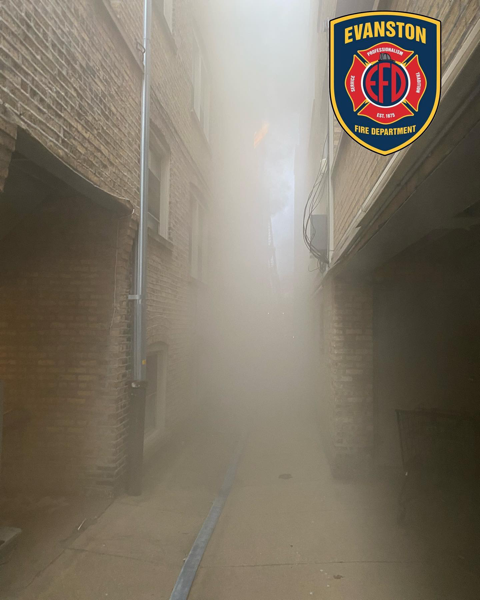 #chicagoareafire.com; #EvanstonFD; #fire; #smoke; 