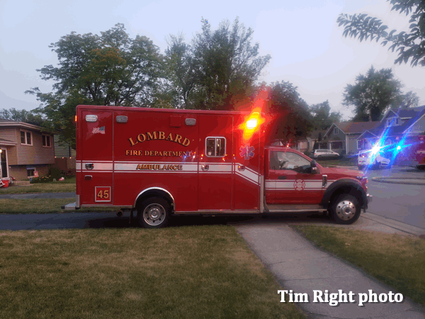 #chicagoareafire.com;  #LombardFD; #TimRight; #ambulance