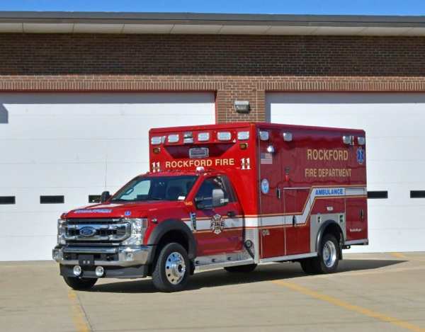 #chicagoareafire.com; #ambulance; #WheeledCoach; #Type1; #RockfordFD; #FordF550;