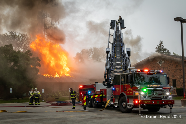 #chicagoareafire.com; #DanielHynd; #Firetruck; #Pierce; #WestmontFD; #flames; #Ascendant;