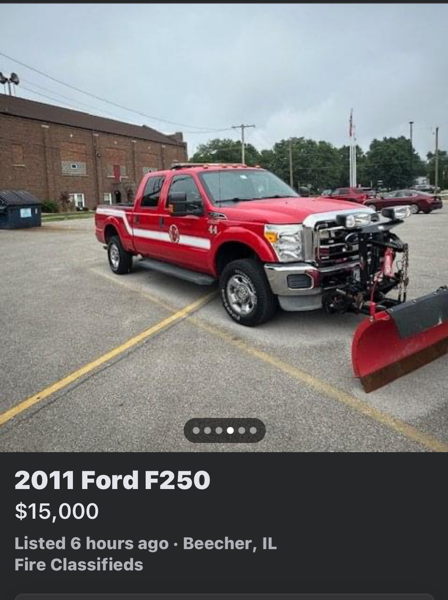 #chicagoareafire.com; #forsale; #BeecherFPD; #FordF250;