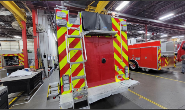 #chicagoareafire.com; #BurbankFD; #rosenbaueramerica; #FireTruck; #beingbuilt; #Commander; #chassis;