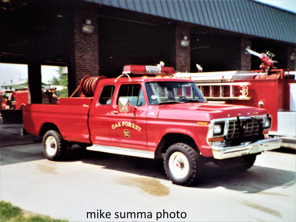 #chicagoareafire.com; #TBT; #FireTruck; OakForestFD; #history; #MikeSumma;