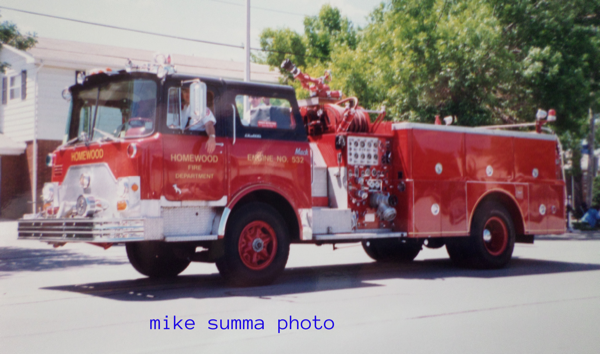 #chicagoareafire.com; #FireTruck; #TBT; #MikeSumma; #vintage; #Classic; #HomewoodFD; #MackCF; 