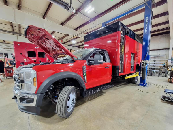 #chicagoareafire.com; #ambulance; #remount; #rechassis; #FrankfortFPD; #FordF550; #Medwerks;