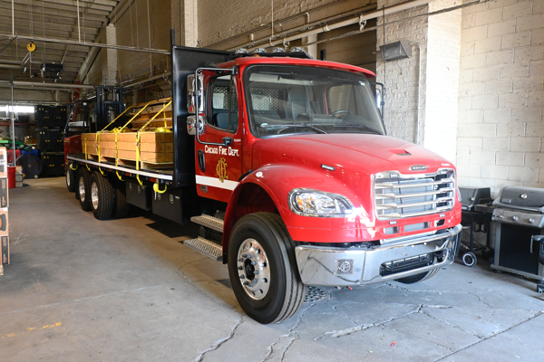 #chicagoareafire.com; Firetruck; #JohnKeller; #ChicagoFD; #lumbertruck; #Freightliner; #M2106;