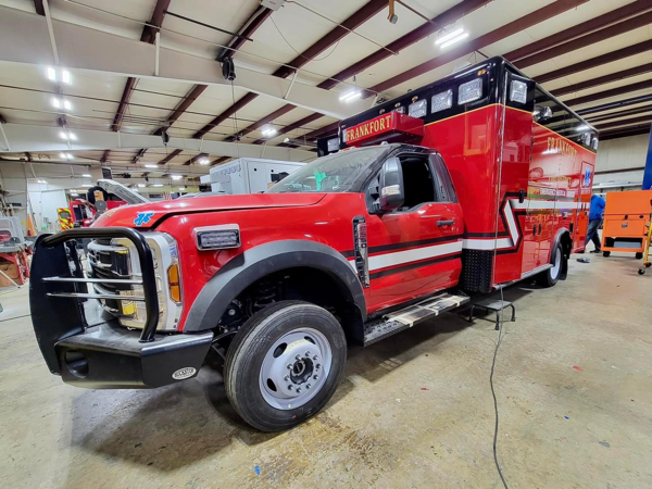 #chicagoareafire.com; #ambulance; #remount; #rechassis; #FrankfortFPD; #FordF550; #Medwerks;