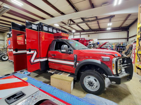 #chicagoareafire.com; #ambulance; #remount; #rechassis; #FrankfortFPD; #FordF550; #Medwerks;