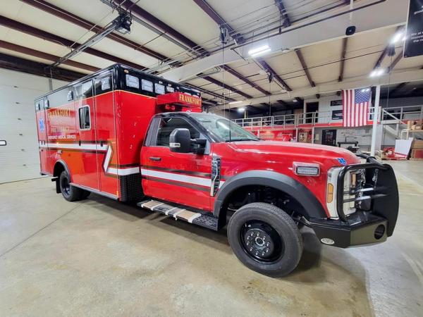 #chicagoareafire.com; #ambulance; #remount; #rechassis; #FrankfortFPD; #FordF550; #Medwerks;