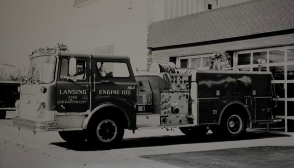 #chicagoareafire.com; #FireTruck; #TBT; #LansingFD; #MackCF; #pumper; #vintage; #classic; 