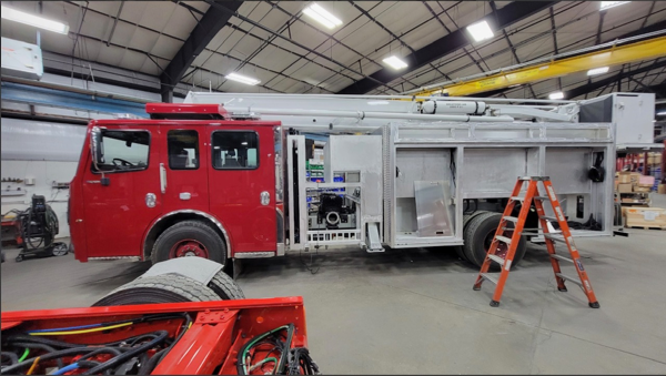 #chicagoareafire.com; #RomeovilleFD; #rosenbaueramerica; #FireTruck; #beingbuilt; #Commander; #ACP55;