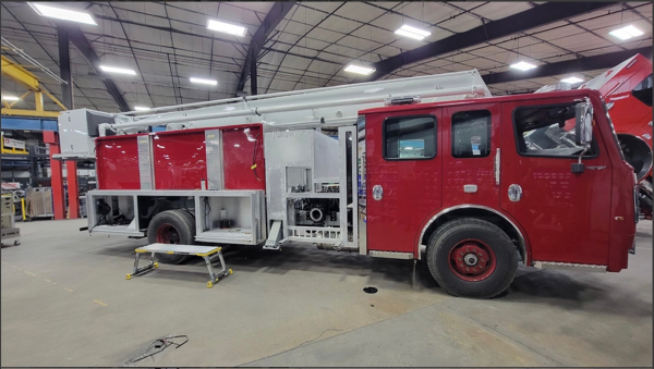 #chicagoareafire.com; #RomeovilleFD; #rosenbaueramerica; #FireTruck; #beingbuilt; #Commander; #ACP55;