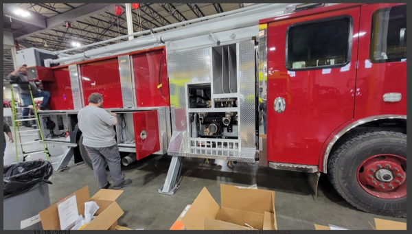 #chicagoareafire.com; #RomeovilleFD; #rosenbaueramerica; #FireTruck; #beingbuilt; #Commander; #ACP55;