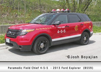 Chicago FD Paramedic Field Chief 4-5-5