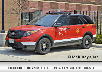 Chicago FD Paramedic Field Chief 4-5-8