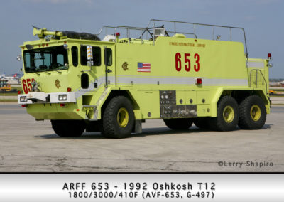 Chicago FD ARFF 6-5-3 at O'Hare Airport