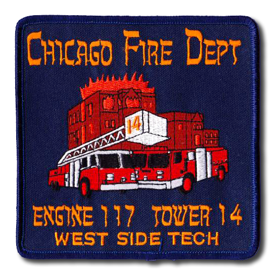 Chicago FD Engine 117 and Tower 14's patch
