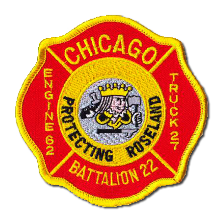 Chicago FD Engine 62 Truck 27 Battalion 22's patch
