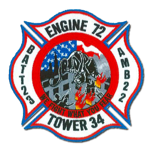 Chicago FD Engine 72 Tower 34 Battalion 23 Ambulance 22's patch