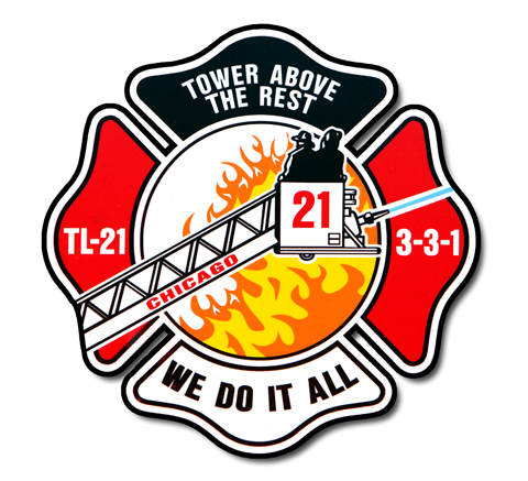 Chicago FD Tower 21's decal